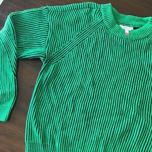 NWT* Green/Black stripe sweater